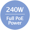 240W Full PoE Power