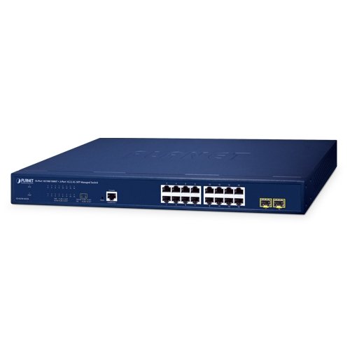 Управляемый коммутатор Ethernet (L2, 16 портов 10/100/1000BASE-T, 2 порта 1G/2.5G SFP)