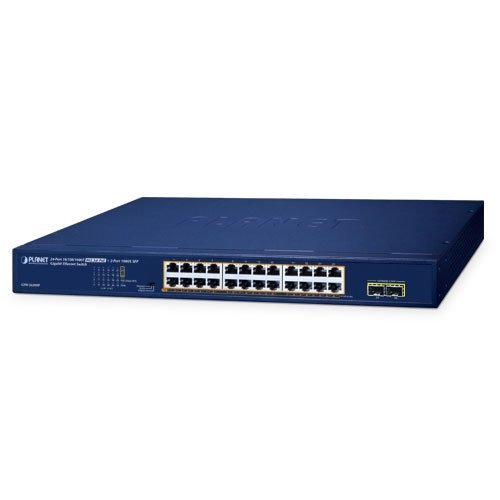 Коммутатор Ethernet (24 порта 10/100/1000T c 802.3at PoE, 2 порта 1000X SFP)