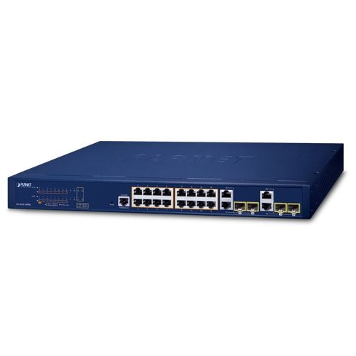Управляемый коммутатор Ethernet (16 портов 10/100/1000T с 802.3at PoE, 4 комбо-порта TP/SFP)