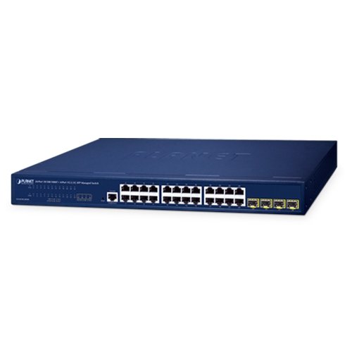 Управляемый коммутатор Ethernet (24 порта 10/100/1000T, 4 порта 100/1000X SFP)